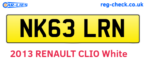 NK63LRN are the vehicle registration plates.