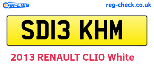 SD13KHM are the vehicle registration plates.