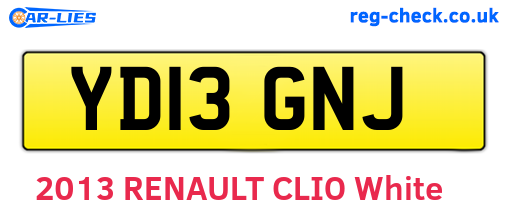 YD13GNJ are the vehicle registration plates.