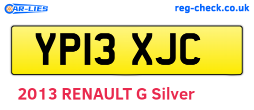 YP13XJC are the vehicle registration plates.