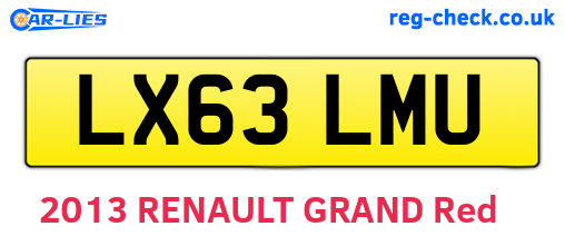 LX63LMU are the vehicle registration plates.