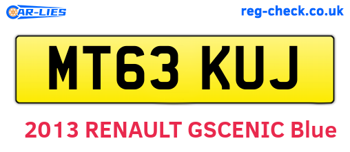 MT63KUJ are the vehicle registration plates.