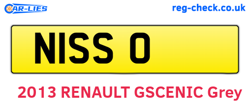 N1SSO are the vehicle registration plates.