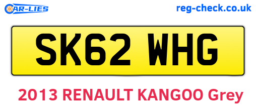 SK62WHG are the vehicle registration plates.