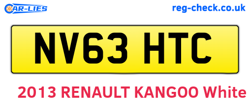 NV63HTC are the vehicle registration plates.