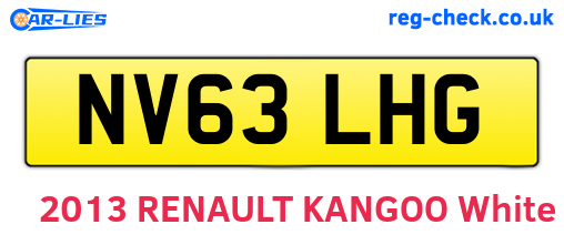 NV63LHG are the vehicle registration plates.