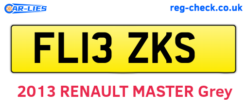 FL13ZKS are the vehicle registration plates.