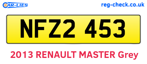 NFZ2453 are the vehicle registration plates.