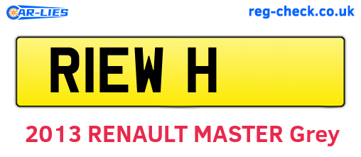 R1EWH are the vehicle registration plates.