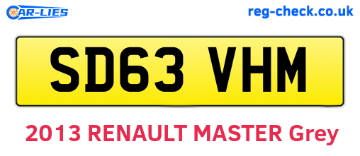 SD63VHM are the vehicle registration plates.