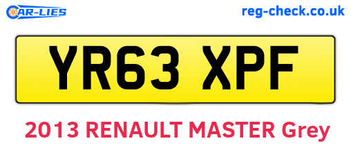 YR63XPF are the vehicle registration plates.