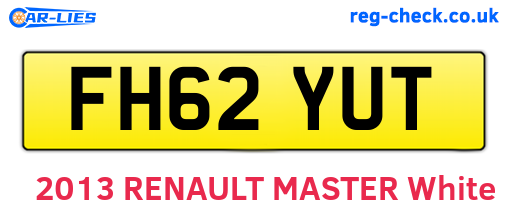 FH62YUT are the vehicle registration plates.