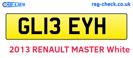 GL13EYH are the vehicle registration plates.