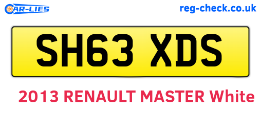 SH63XDS are the vehicle registration plates.