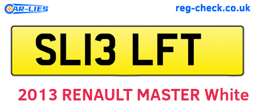 SL13LFT are the vehicle registration plates.