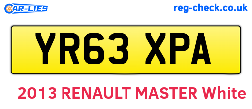 YR63XPA are the vehicle registration plates.