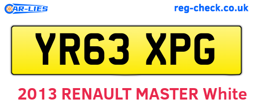 YR63XPG are the vehicle registration plates.