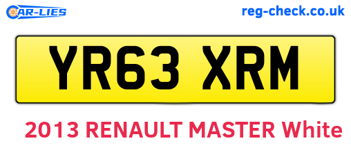YR63XRM are the vehicle registration plates.