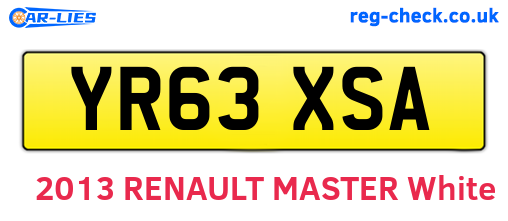 YR63XSA are the vehicle registration plates.
