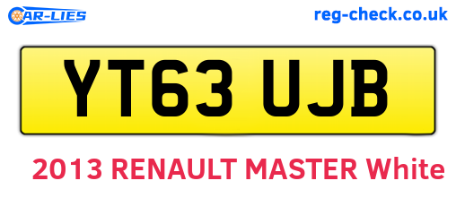 YT63UJB are the vehicle registration plates.