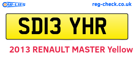 SD13YHR are the vehicle registration plates.