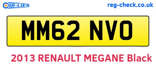 MM62NVO are the vehicle registration plates.
