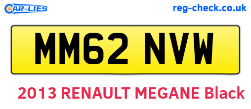 MM62NVW are the vehicle registration plates.