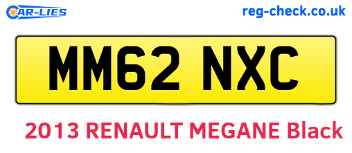 MM62NXC are the vehicle registration plates.
