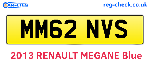 MM62NVS are the vehicle registration plates.