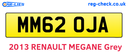 MM62OJA are the vehicle registration plates.