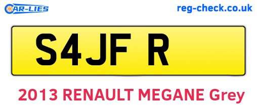 S4JFR are the vehicle registration plates.