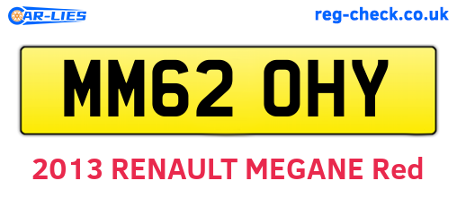 MM62OHY are the vehicle registration plates.