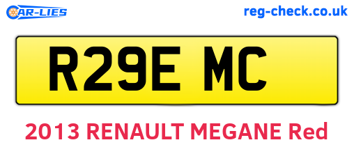 R29EMC are the vehicle registration plates.