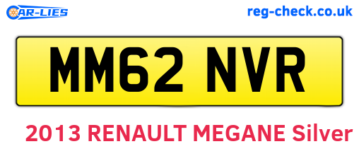 MM62NVR are the vehicle registration plates.
