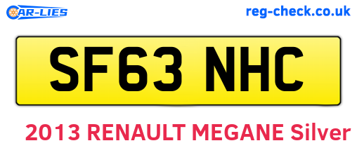 SF63NHC are the vehicle registration plates.