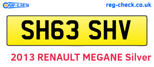 SH63SHV are the vehicle registration plates.