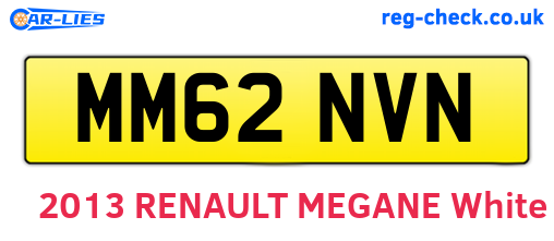 MM62NVN are the vehicle registration plates.