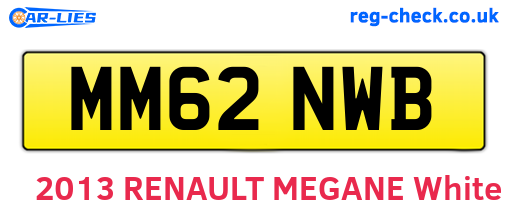 MM62NWB are the vehicle registration plates.