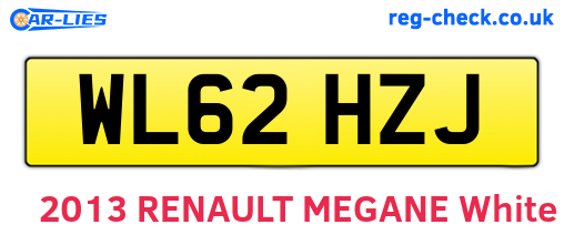WL62HZJ are the vehicle registration plates.