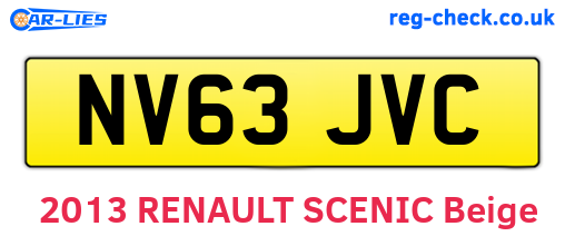 NV63JVC are the vehicle registration plates.