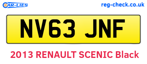 NV63JNF are the vehicle registration plates.