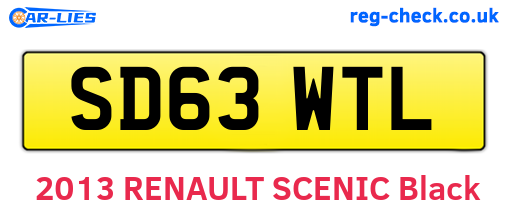 SD63WTL are the vehicle registration plates.