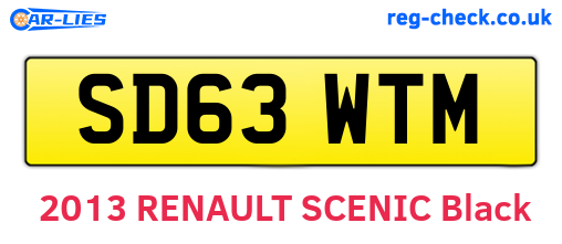 SD63WTM are the vehicle registration plates.