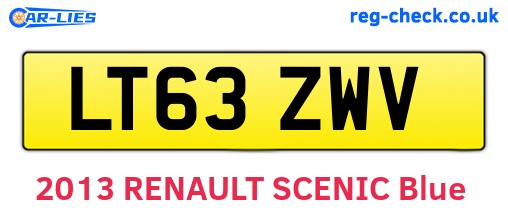 LT63ZWV are the vehicle registration plates.