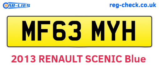 MF63MYH are the vehicle registration plates.