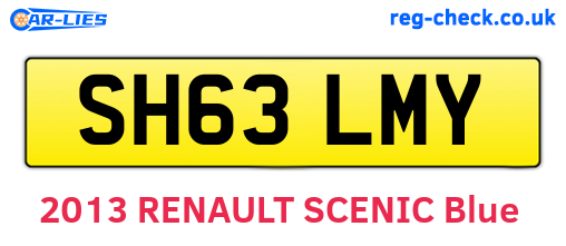 SH63LMY are the vehicle registration plates.