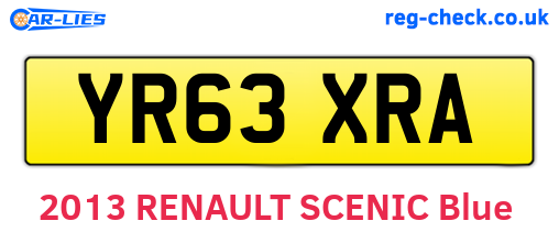 YR63XRA are the vehicle registration plates.