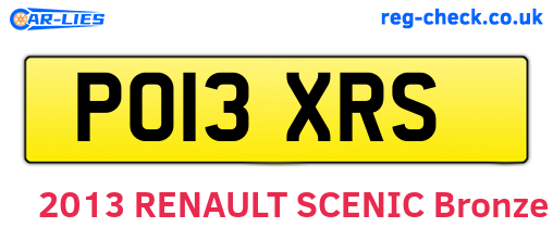 PO13XRS are the vehicle registration plates.