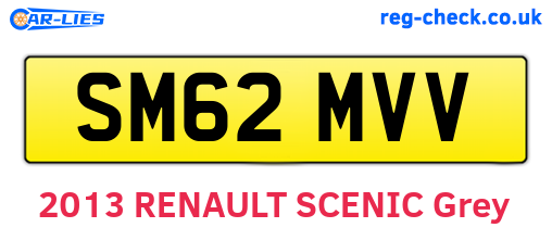 SM62MVV are the vehicle registration plates.