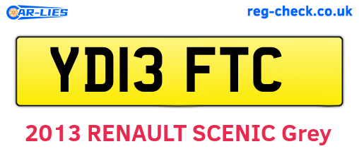 YD13FTC are the vehicle registration plates.